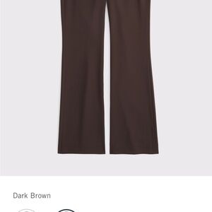 Abercrombie & Fitch Wide Leg Dark Brown Pants